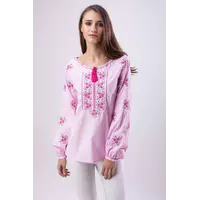 Розовая блуза вышиванка